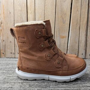 Sorel Women's Explorer Next Joan - Tan Suede Size 6